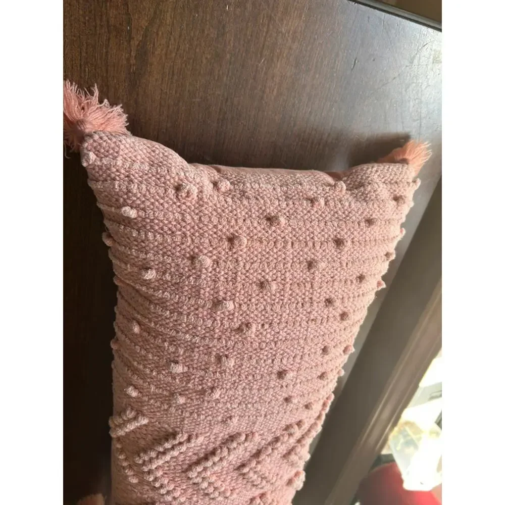 Oversize Embroidered Textured Lumbar Throw Pillow - Opalhouse